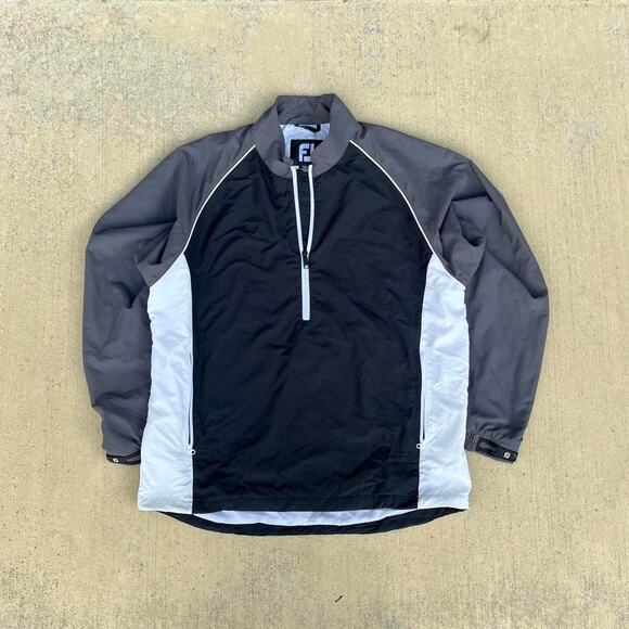 FootJoy Other - FJ Golf Wind Performance Quarter-Zip Men’s Charcoal Color Block Pullover